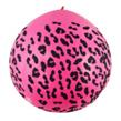 Piñata globo gigante fucsia animal print
